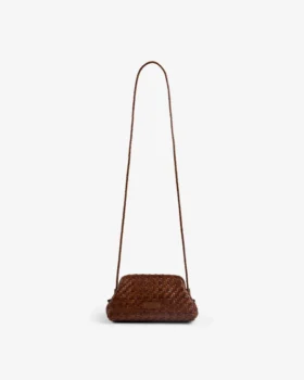 Sac à bandoulière en cuir tressé