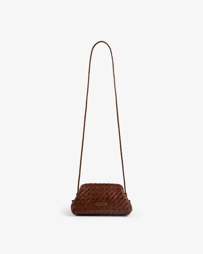 Sac à bandoulière en cuir tressé