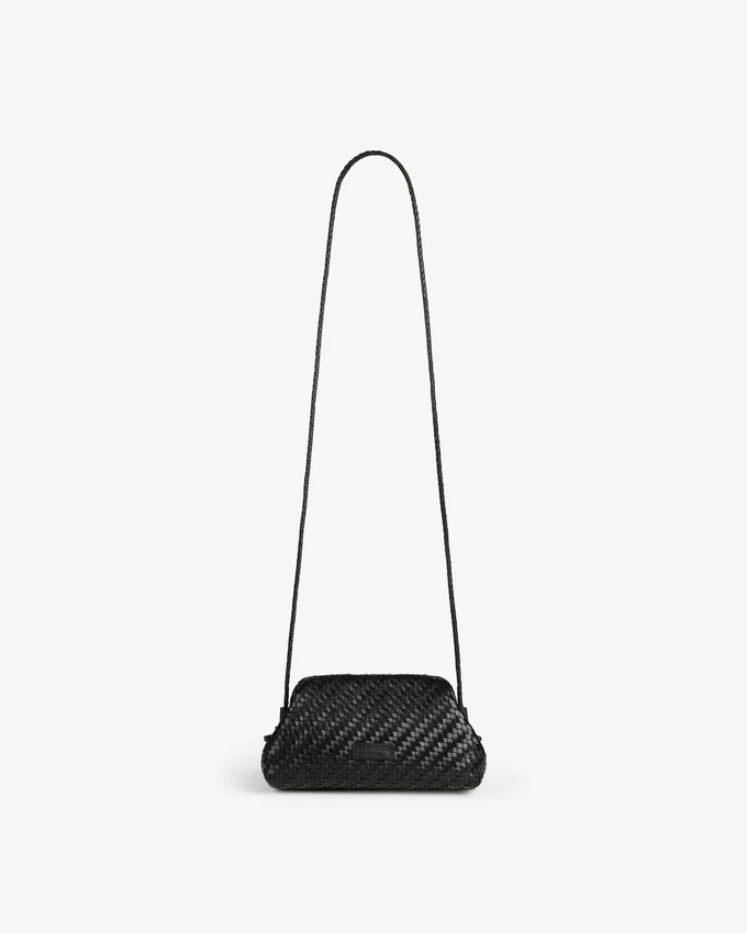 Sac à bandoulière en cuir tressé