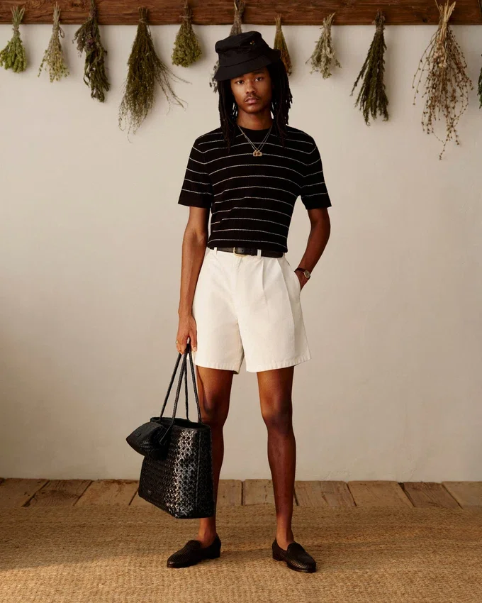 Sac à bandoulière en cuir tressé