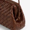 Sac à bandoulière en cuir tressé