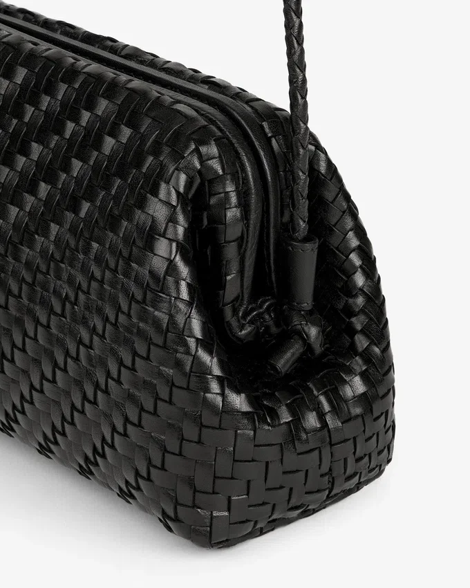 Sac à bandoulière en cuir tressé