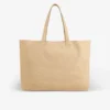 Sac cabas en nubuck gaufré croco