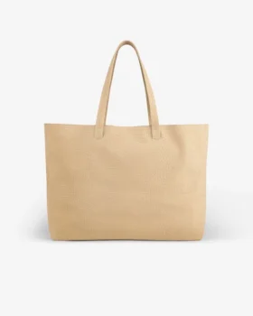 Sac cabas en nubuck gaufré croco