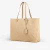 Sac cabas en nubuck gaufré croco