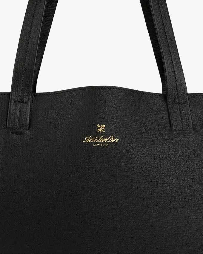 Sac fourre-tout en cuir pleine fleur