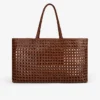 Sac fourre-tout en cuir tressé