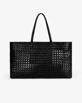 Sac fourre-tout en cuir tressé