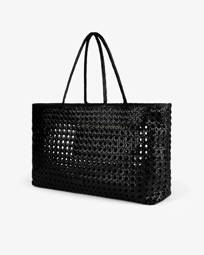 Sac fourre-tout en cuir tressé