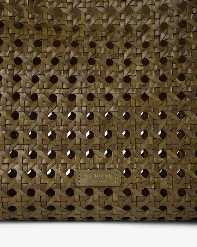 Sac fourre-tout en cuir tressé