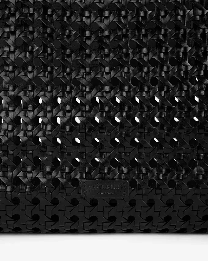Sac fourre-tout en cuir tressé