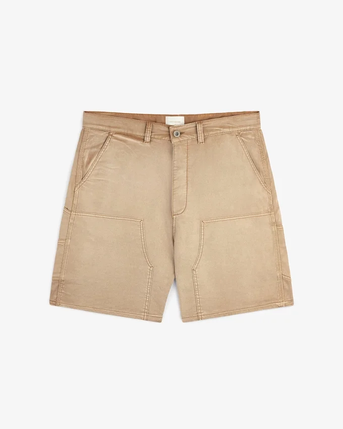 Short de charpentier teint en pièce
