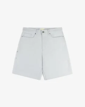 Short en denim délavé clair
