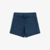 Short en lin tricoté avec cordon de serrage