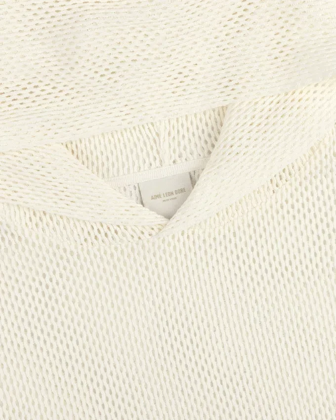 Sweat à capuche en maille ajourée