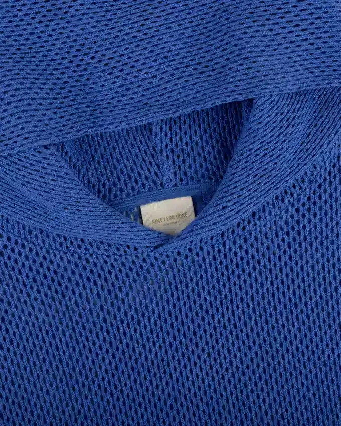 Sweat à capuche en maille ajourée