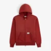 Sweat à capuche zippé entièrement délavé au soleil