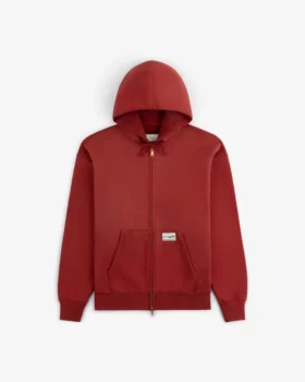 Sweat à capuche zippé entièrement délavé au soleil