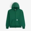 Sweat à capuche zippé entièrement délavé au soleil