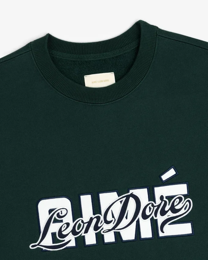 Sweat à col rond avec logo superposé