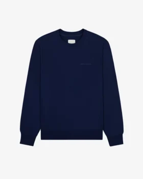 Sweat à col rond avec logo ton sur ton