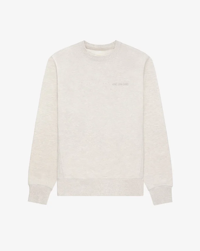 Sweat à col rond avec logo ton sur ton