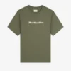 T-shirt avec logo en relief sur tissu slub
