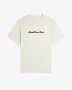 T-shirt avec logo en relief sur tissu slub