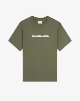 T-shirt avec logo en relief sur tissu slub