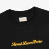 T-shirt avec logo en relief sur tissu slub