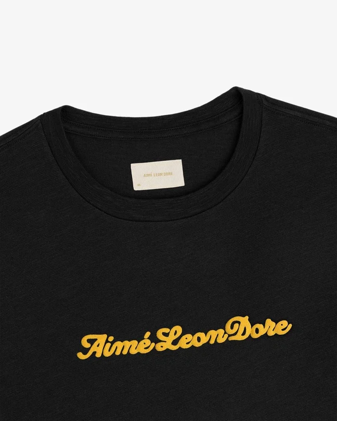 T-shirt avec logo en relief sur tissu slub