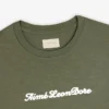 T-shirt avec logo en relief sur tissu slub