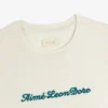T-shirt avec logo en relief sur tissu slub