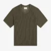 T-shirt à col en V en maille