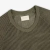 T-shirt à col en V en maille