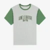 T-shirt à col rond délavé