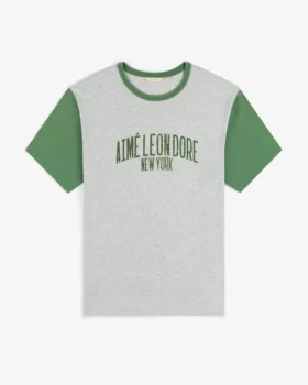 T-shirt à col rond délavé