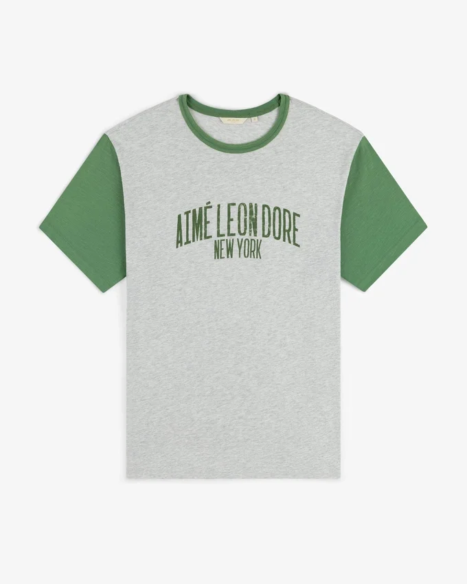 T-shirt à col rond délavé