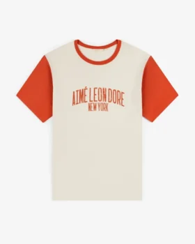 T-shirt à col rond délavé