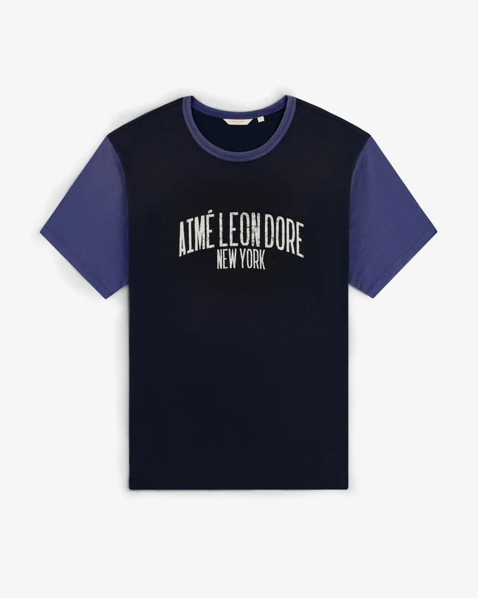 T-shirt à col rond délavé