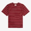 T-shirt à col roulé rayé en jacquard