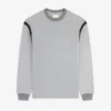 T-shirt de football à manches longues en coton flammé