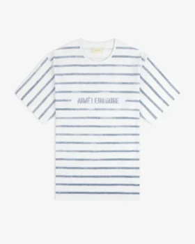 T-shirt de plage en tissu flammé