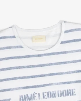 T-shirt de plage en tissu flammé