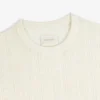 T-shirt en laine mérinos à œillets