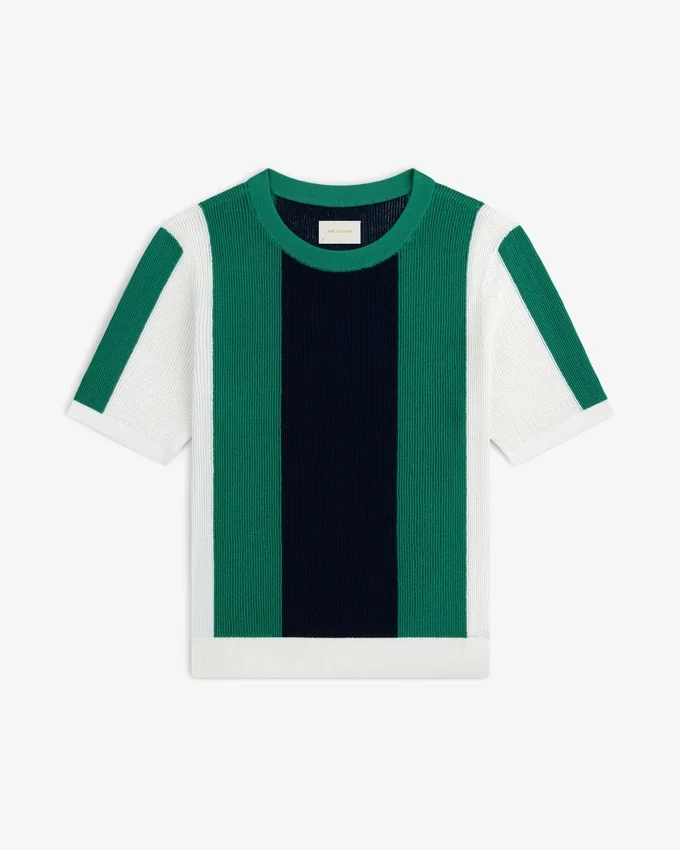 T-shirt en maille rayée