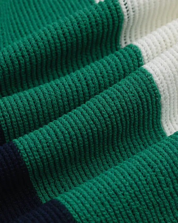 T-shirt en maille rayée