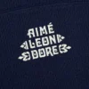 T-shirt à logo superposé en pointelle