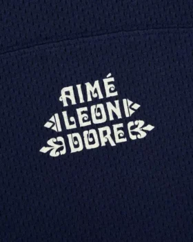 T-shirt à logo superposé en pointelle