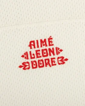 T-shirt à logo superposé en pointelle